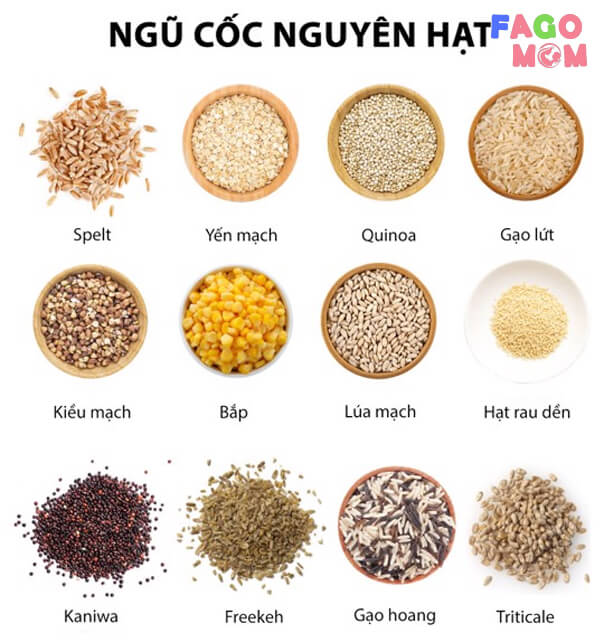 Thực phẩm là ngũ cốc nguyên hạt